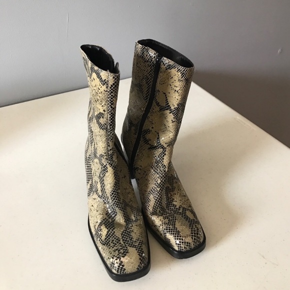 Zara Shoes - SNAKESKIN BOOT